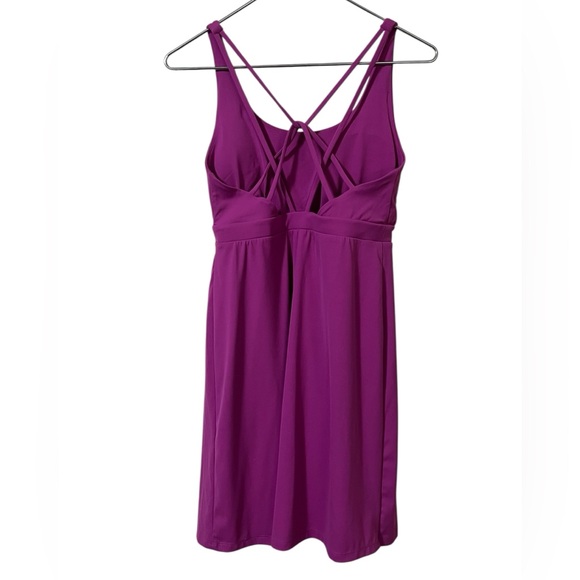 Soma 24/7 raspberry pink stappy back sports dress built in bra shorts activewear - Picture 4 of 11